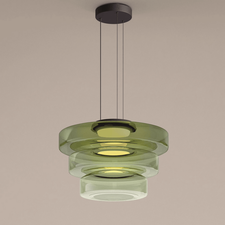 Moderne Glazen Hanglamp in Bauhaus Stijl - AuroraSphere