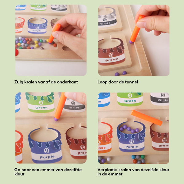 Magnetisch Leerdoolhof voor Kleur en Getalherkenning - MazeMagic