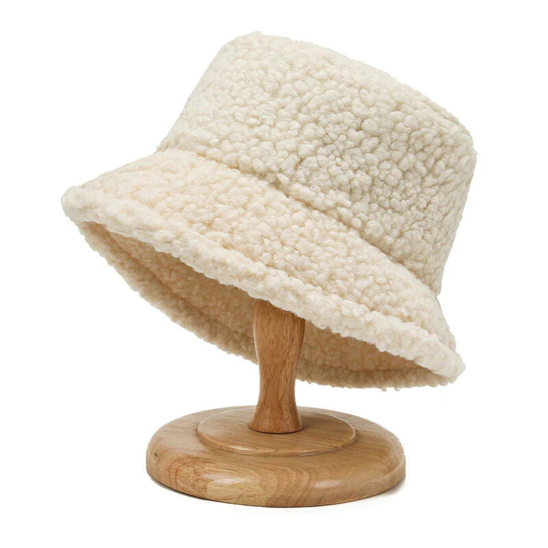 Warme Modieuze Teddy Buckethat - Livia