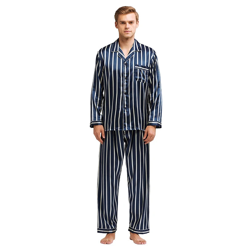 Vardi Dante™ Satin Charm Pyjama | Stijlvolle en comfy nachtkleding voor mannen