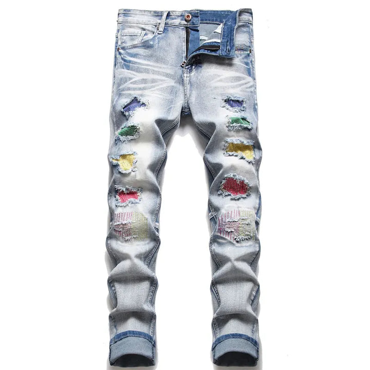 Trendy Gescheurde Herenjeans - Jaxon