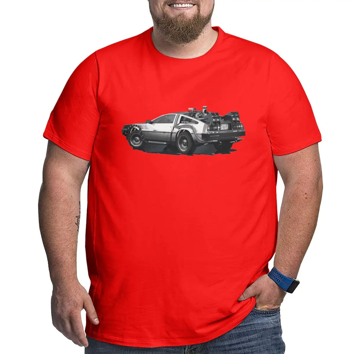 Vardi Dante™ Back To The Future Delorean T-Shirt | Plus Size T-Shirt