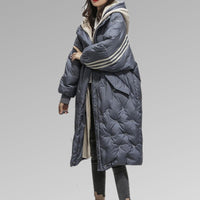 Lange Dames Winterjas van Dons - Sophie