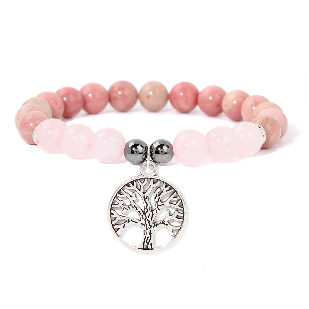 Natuurlijk Kristal Levensboom Armband - Mila