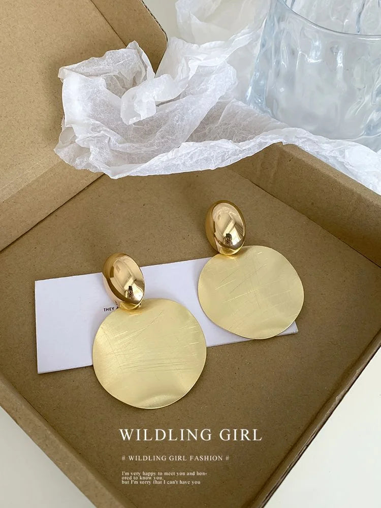 Gouden Oorbellen met Ronde Hangers - Amaya