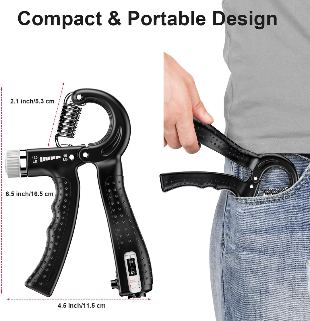 Verstelbare Hand Grip Versterker - 2 Pack (5-60KG)