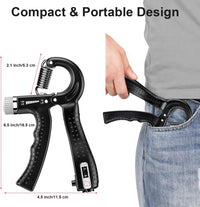 Verstelbare Hand Grip Versterker - 2 Pack (5-60KG)