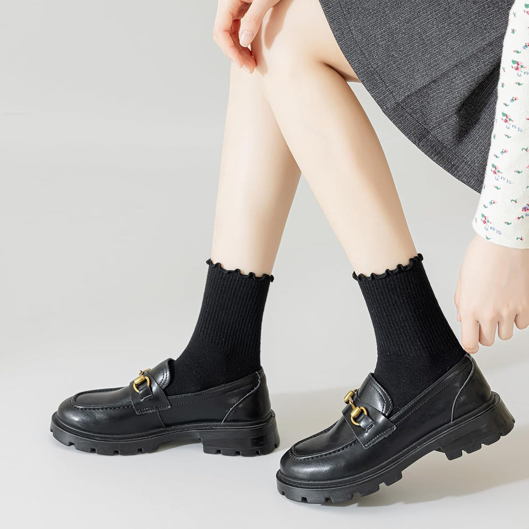 Ruffled Katoenen Enkelsokken - Lisa