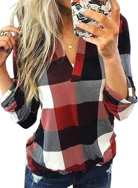 Stijlvolle Casual Geruite Damesblouse - Lara
