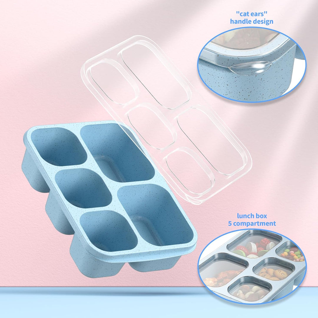 Bento Box Maaltijd Prep Containers - 4-Pack