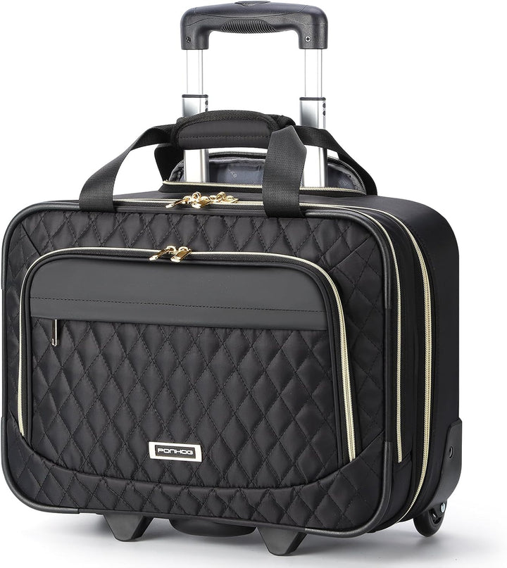 15,6" Laptop Trolley met Meerdere Vakken & Vliegtuig goedgekeurde Afmetingen