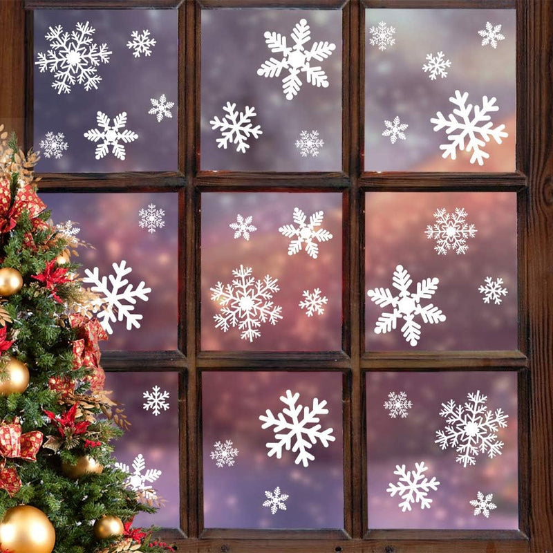 Sneeuwvlok Kerst Raamstickers - WinterGlow