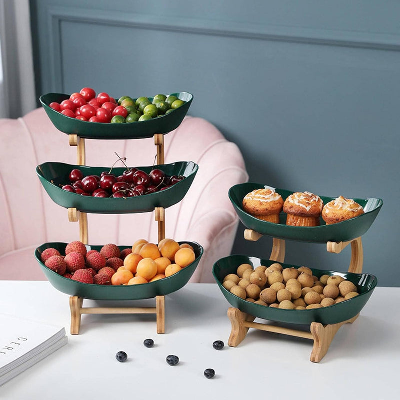 Stijlvolle Metalen Fruitstandaard met 2 of 3 Lagen - StackFruit
