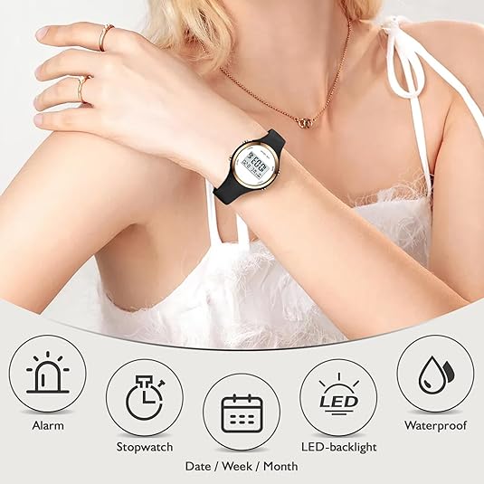 Waterdicht Digitale Dames Sporthorloge - Jessie