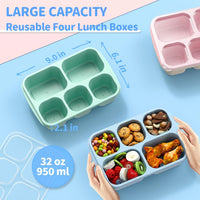 Bento Box Maaltijd Prep Containers - 4-Pack