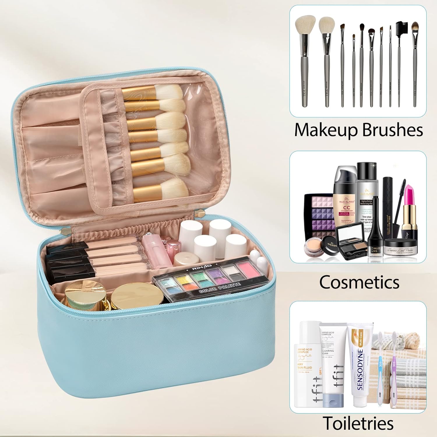 Reisvriendelijke Make-up Organizer met Verdelers