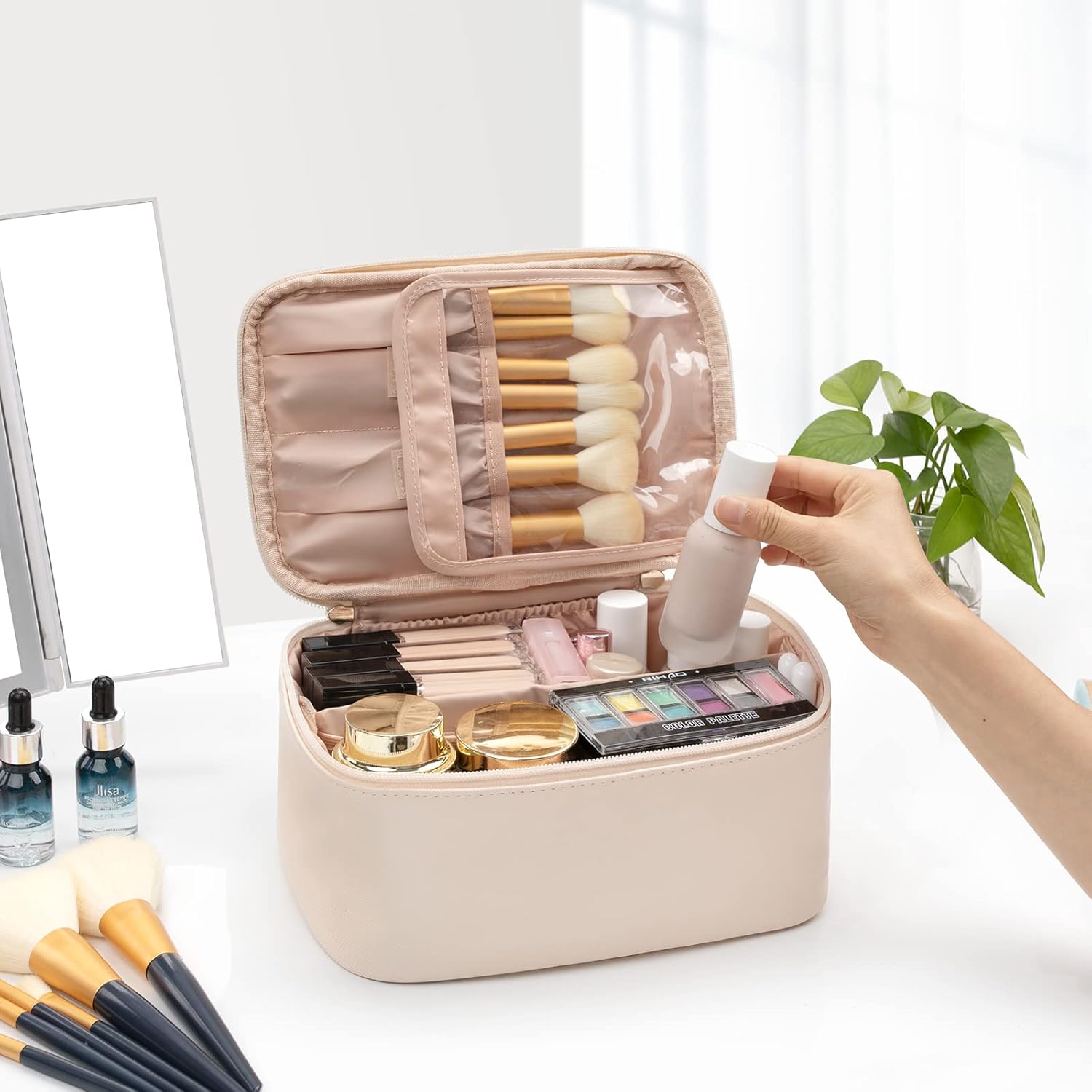 Reisvriendelijke Make-up Organizer met Verdelers