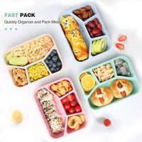 4-Pack Bento Snackdozen – 4 Compartimenten