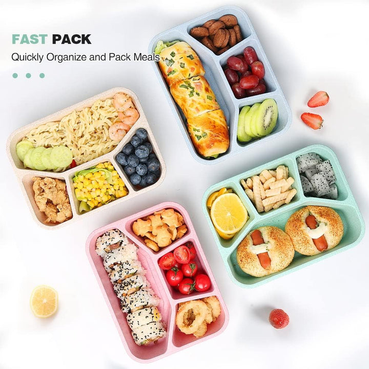4-Pack Bento Snackdozen – 4 Compartimenten