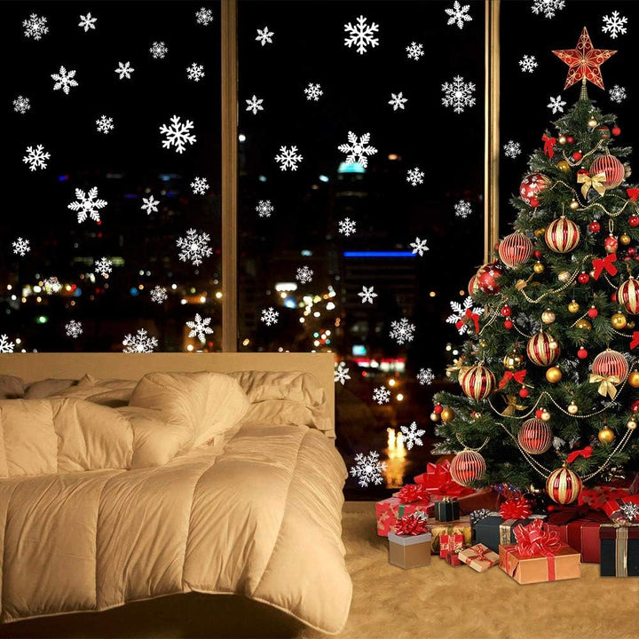 Sneeuwvlok Kerst Raamstickers - WinterGlow