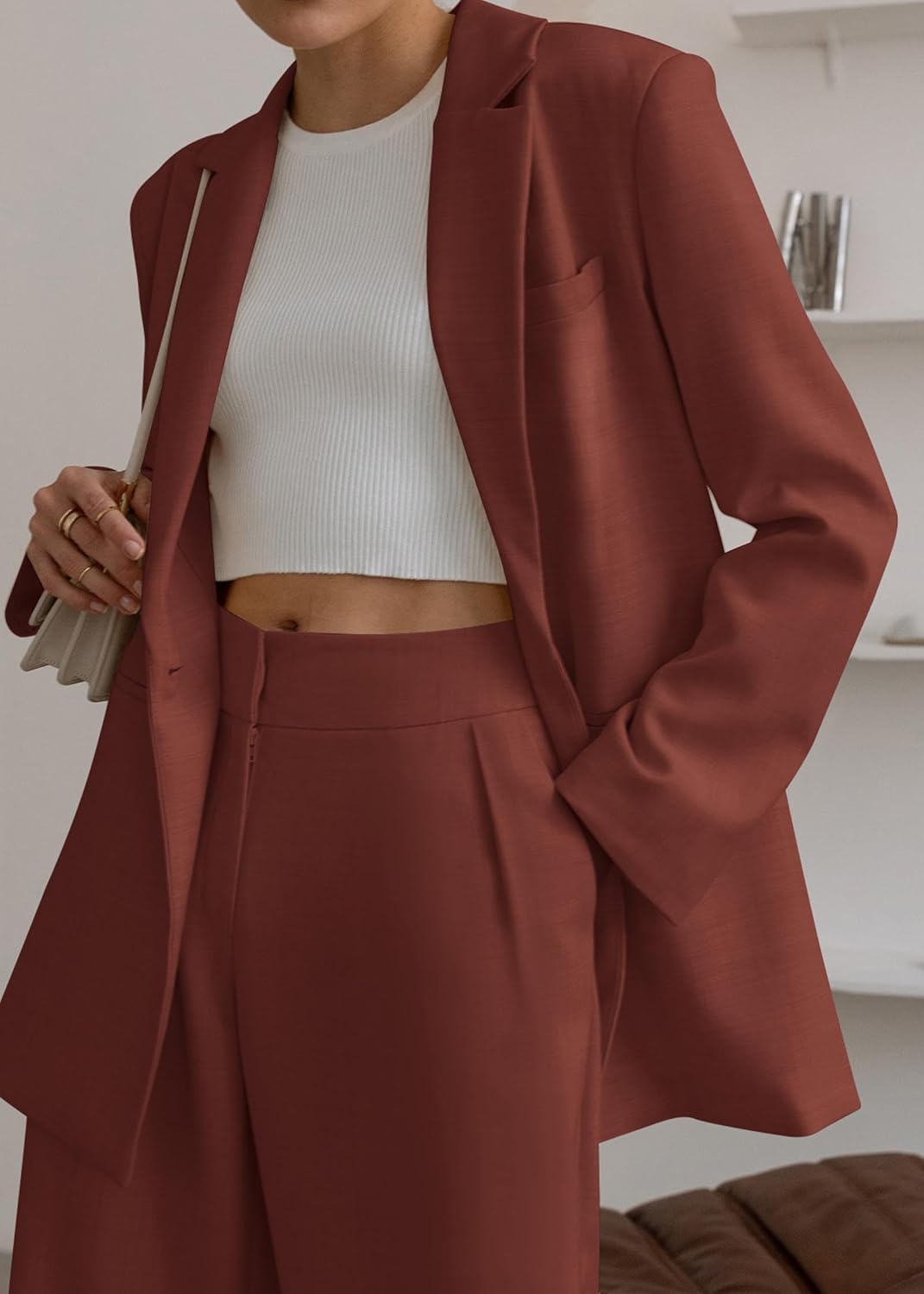 Stijlvolle Blazer en Pantalon Set - Mia