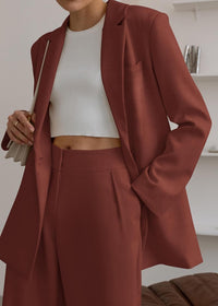 Stijlvolle Blazer en Pantalon Set - Mia