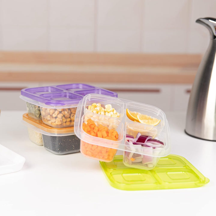 6-Pack Herbruikbare Bento Box Maaltijd Prep Set