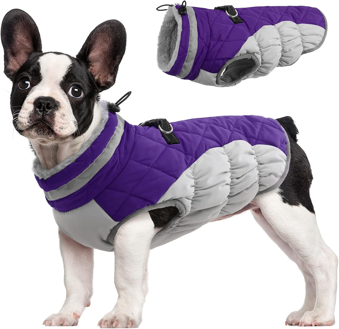 Warme Honden Winterjas met Ingebouwd Harnas