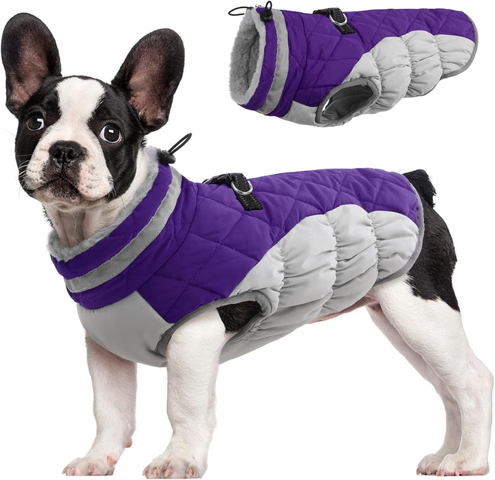 Warme Honden Winterjas met Ingebouwd Harnas
