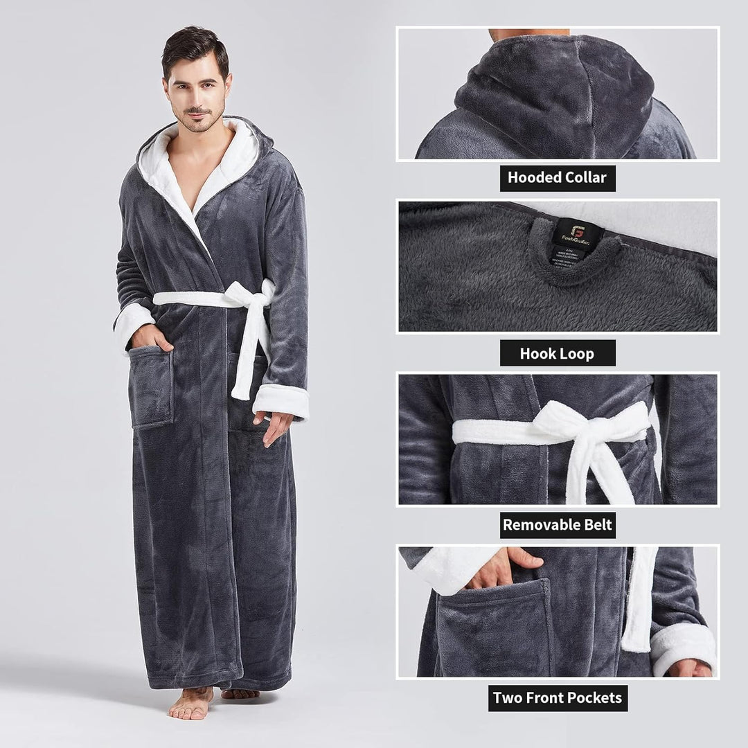 Comfortabele Flanellen Heren Badjas - James