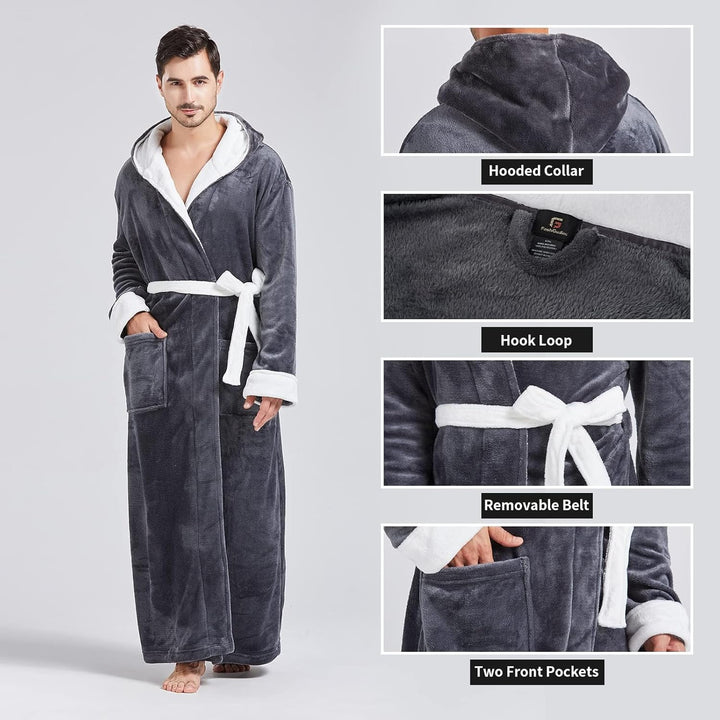 Comfortabele Flanellen Heren Badjas - James