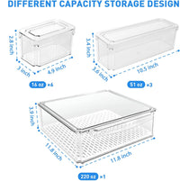 Stapelbare Koelkast Organizer Set van 10 - FridgeMaster