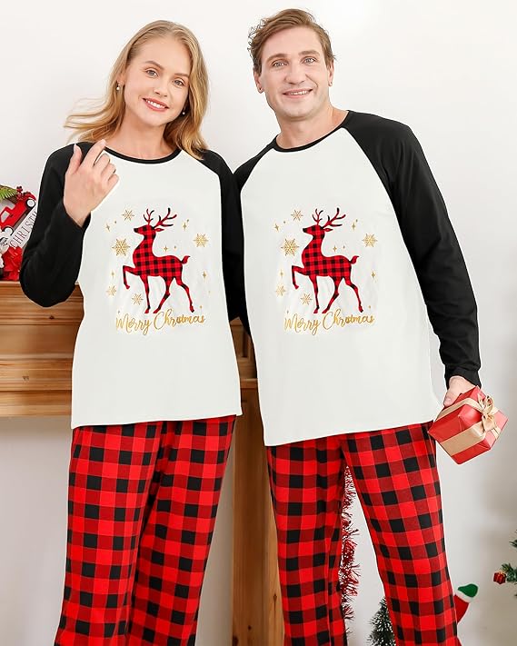 Matching Kerst Pyjama Set - PlaidJoy