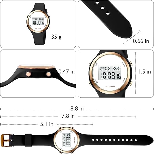 Waterdicht Digitale Dames Sporthorloge - Jessie