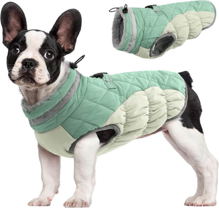 Warme Honden Winterjas met Ingebouwd Harnas