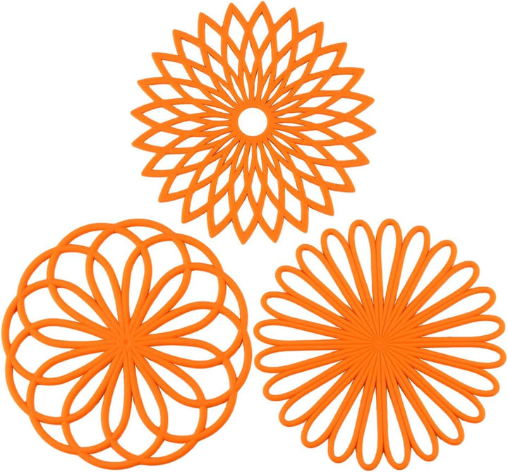 Set van 3 Siliconen Onderzetters: Hittebestendige Warmte Pads
