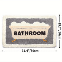 Superabsorberende Antislip Mat voor Badkamer en Toilet - Milo