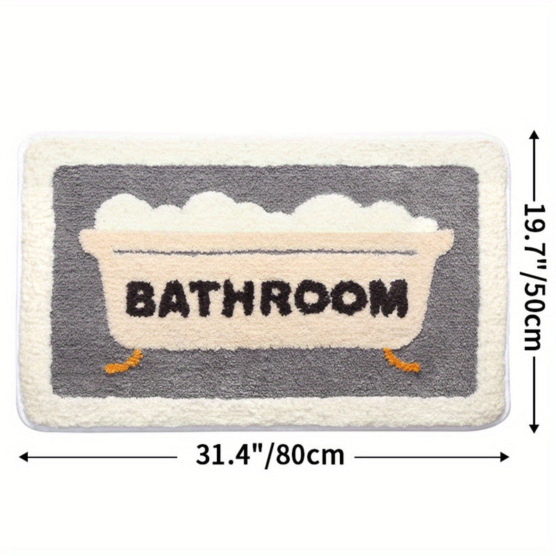 Superabsorberende Antislip Mat voor Badkamer en Toilet - Milo