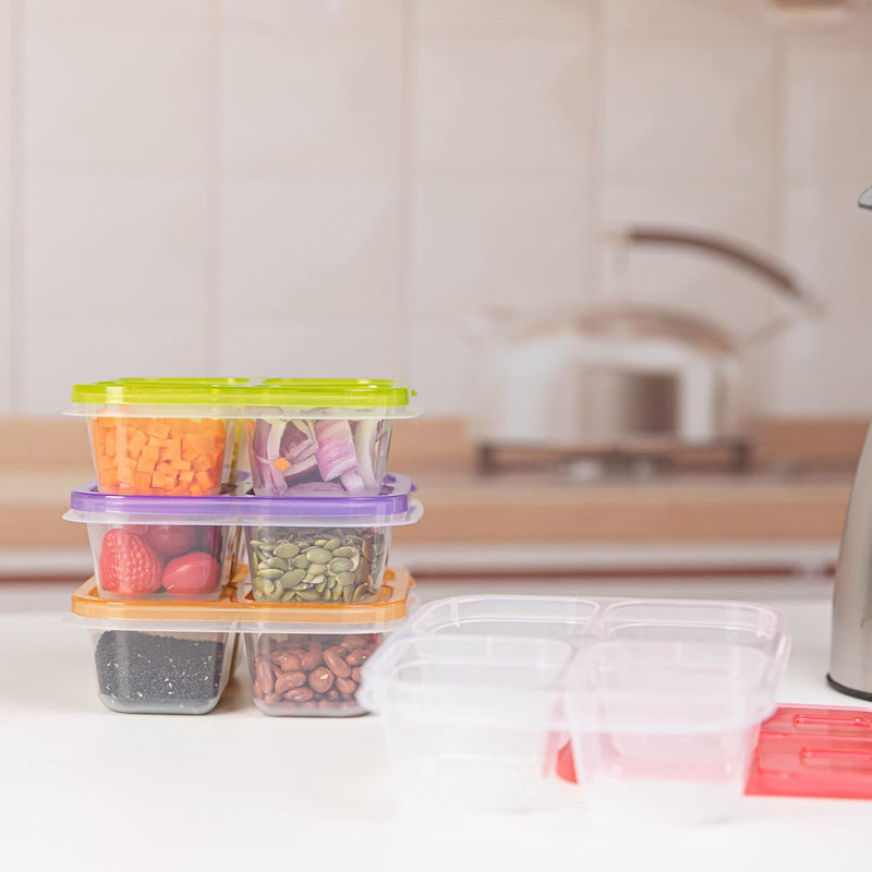 6-Pack Herbruikbare Bento Box Maaltijd Prep Set
