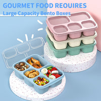 Bento Box Maaltijd Prep Containers - 4-Pack