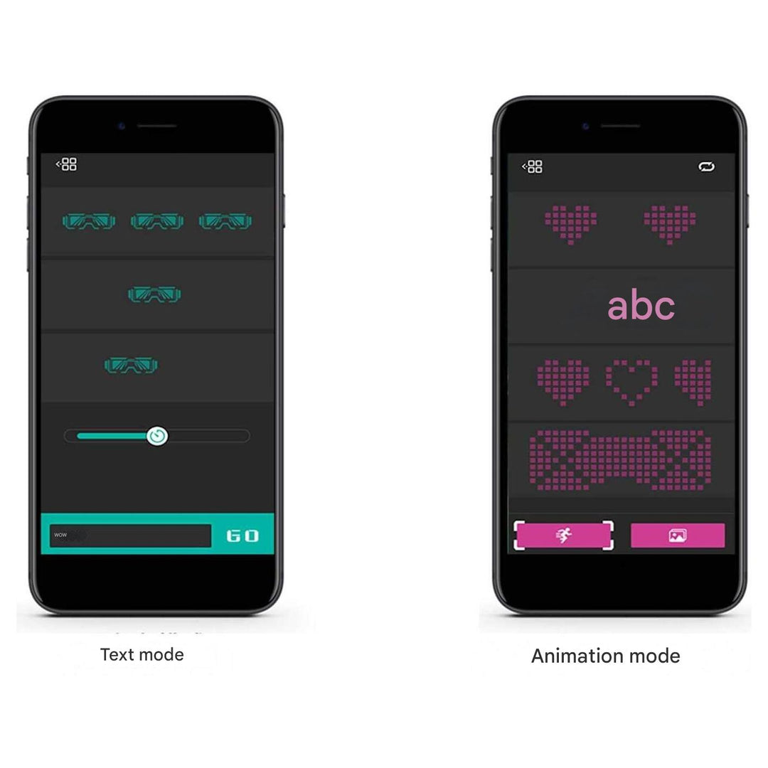 App-Programmeerbare LED Feestbril - GlowBeat
