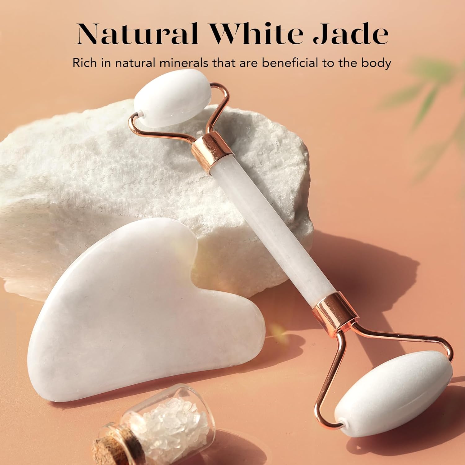 Instant Glow Gua Sha & Jade Roller Set