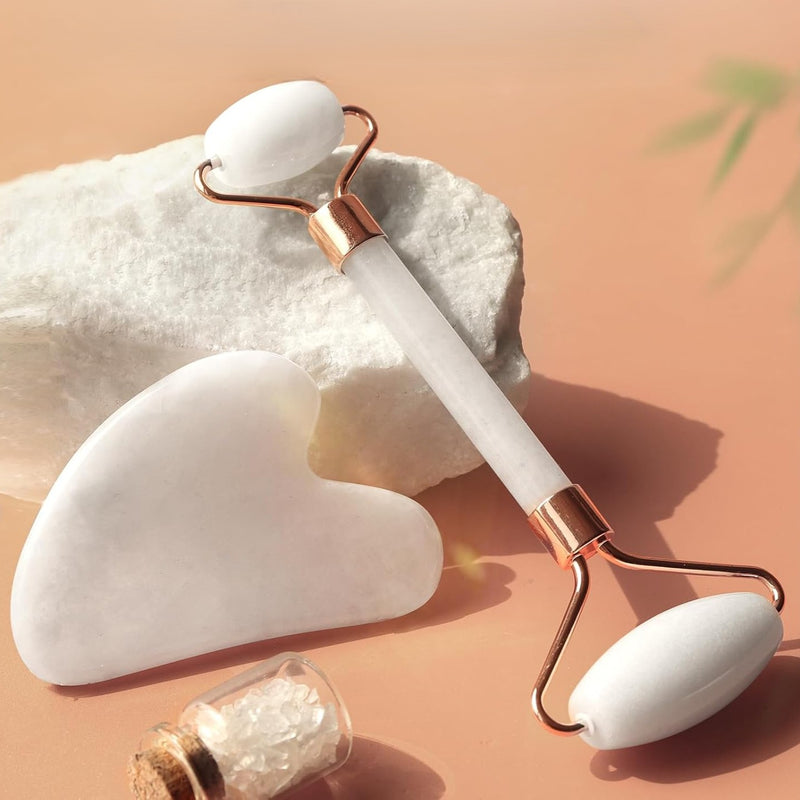 Instant Glow Gua Sha & Jade Roller Set