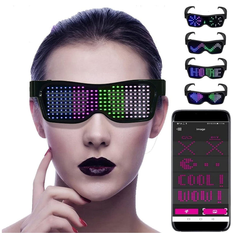 App-Programmeerbare LED Feestbril - GlowBeat