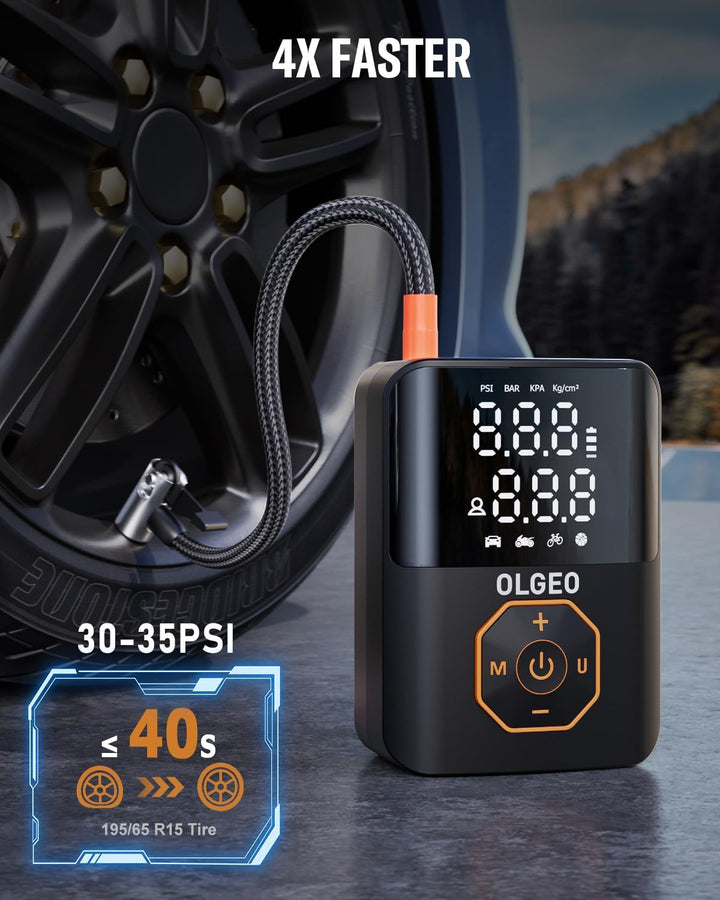 Draagbare Bandenpomp - 18000mAh Luchtcompressor voor Auto's en Motoren
