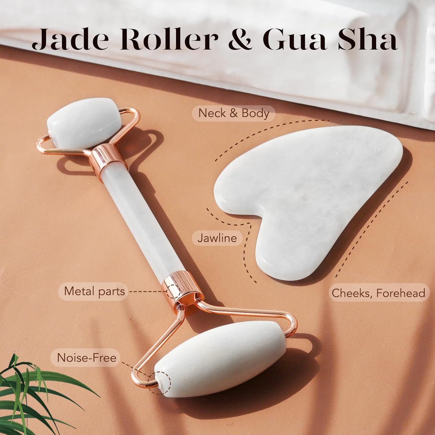 Instant Glow Gua Sha & Jade Roller Set