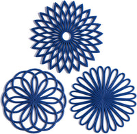 Set van 3 Siliconen Onderzetters: Hittebestendige Warmte Pads