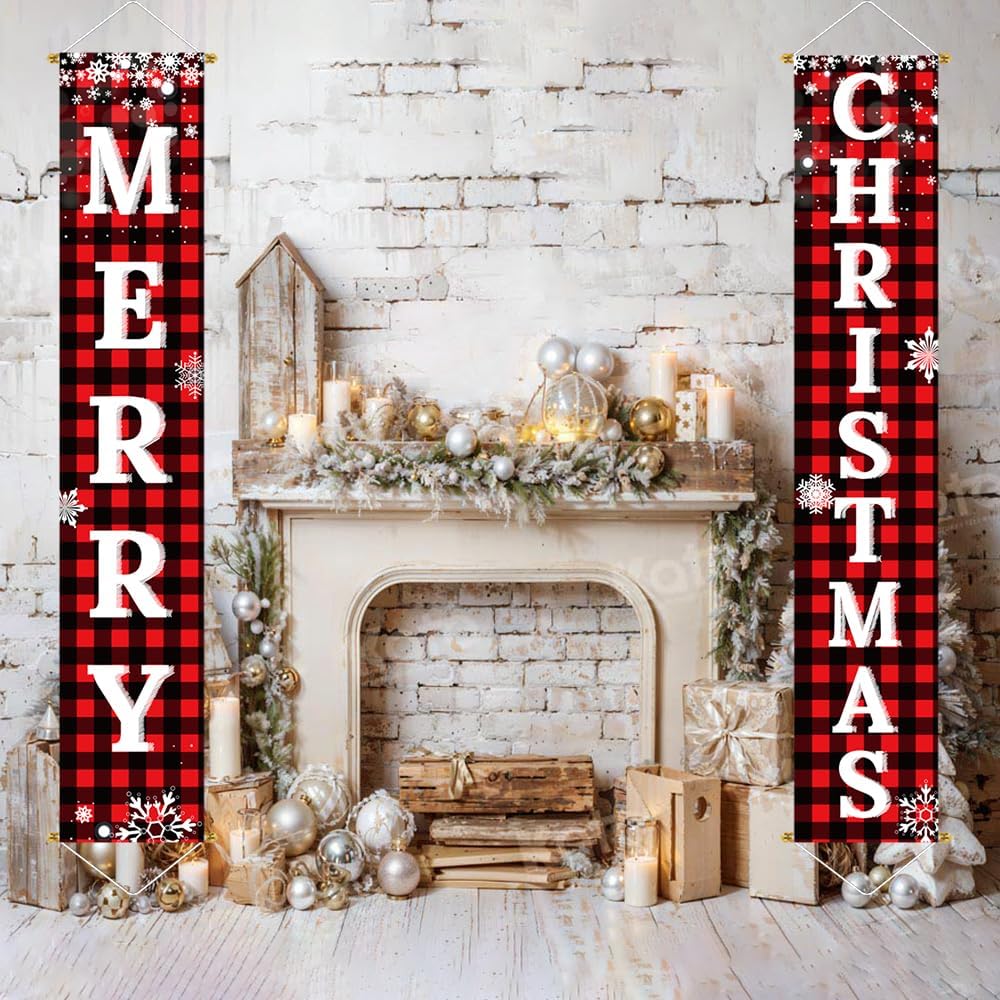 Kerstmis Deurhangers - KerstPlaid