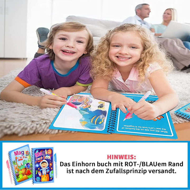 Set van 4 Herbruikbare Waterkleurboeken – AquaColor Books