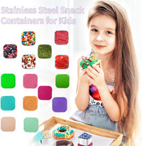 175ml RVS Snackdozen voor Kinderen - 6-Pack